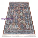Kab. Modern szőnyeg BELLE BG60A sötétkék / bézs Rojt 80x150 cm