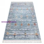 Kab. Modern szőnyeg BELLE BF13C kék / bézs Rojt 140x190 cm