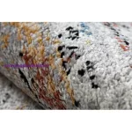 Kab. Modern szőnyeg BELLE BN25A bézs / kék Rojt 160x220 cm