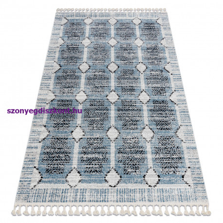 Modern szőnyeg BELLE BR22A bézs / kék Rojt 180x270 cm