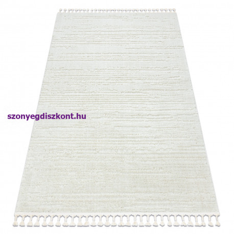 Szőnyeg SEVILLA AC53B csíkok fehér ehér Rojt Berber shaggy 180x270 cm