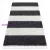 Kab. Szőnyeg BERBER UNION 4079 Csík szürke / krém Rojt shaggy 140x190 cm