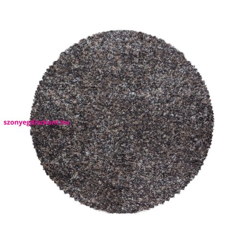 Ay. ENJOY 4500 200 x 200 cm taupe-barna shaggy szőnyeg - kör