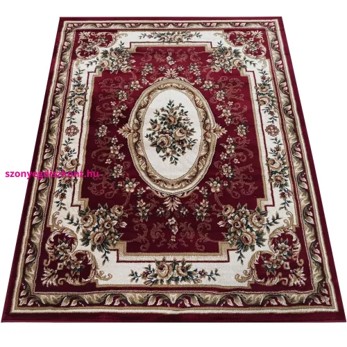 Dy. Exclusive 04 N - bordó rozeta 80 x 150 cm szőnyeg