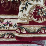 Dy. Exclusive 04 N - bordó rozeta 80 x 150 cm szőnyeg