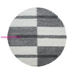 Ay. GALA 2505 120 x 120 cm világosszürke shaggy szőnyeg - kör