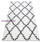 Kab. Sketch szőnyeg - F343 krém / szürke Lóhere Marokkói Trellis 160x220 cm