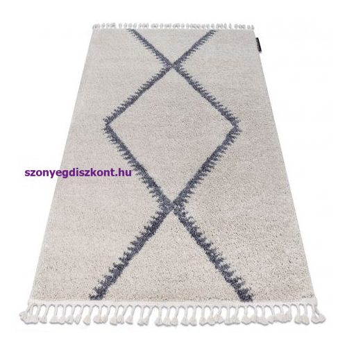 Szőnyeg Berber meknes B5910 krém / szürke Rojt shaggy 200x290 cm