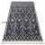 Kab. Szőnyeg BERBER TANGER B5940 szürke / fehér Rojt shaggy 160x220 cm