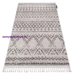 Kab. Szőnyeg BERBER RABAT G0526 bézs / barna Rojt shaggy 160x220 cm