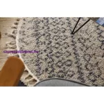 Kab. Szőnyeg BERBER AGADIR G0522 kör krém / szürke Rojt shaggy kör 160 cm