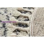Kab. Szőnyeg BERBER AGADIR G0522 kör krém / szürke Rojt shaggy kör 120 cm