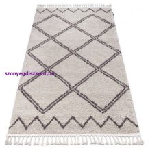   Szőnyeg BERBER ASILA B5970 krém / barna Rojt shaggy 180x270 cm
