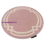 Kab. HAMPTON szőnyeg Lux kör rózsaszín kör 120 cm
