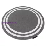 Kab. HAMPTON szőnyeg kör szürke kör 140 cm