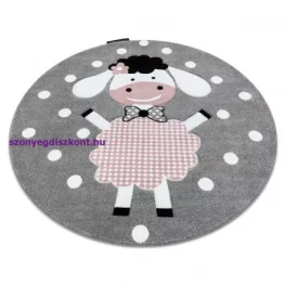 Kab. PETIT szőnyeg DOLLY овце kör szürke kör 120 cm