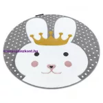Kab. PETIT szőnyeg BUNNY NYUSZI kör szürke kör 160 cm