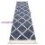 Kab. Szőnyeg, futószőnyeg BERBER CROSS szürke -60x250 cm