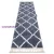 Kab. Szőnyeg, futószőnyeg BERBER CROSS szürke -70x200 cm