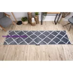 Kab. Szőnyeg, futószőnyeg BERBER CROSS szürke -70x250 cm