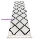 Szőnyeg, futószőnyeg BERBER CROSS fehér -70x300 cm