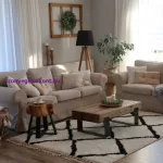 Kab. Szőnyeg BERBER CROSS fehér Rojt shaggy 80x150 cm