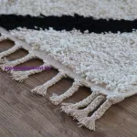 Kab. Szőnyeg BERBER CROSS fehér Rojt shaggy 80x150 cm
