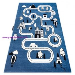 Kab. PETIT szőnyeg TOWN VÁROS UTCA kék 140x190 cm