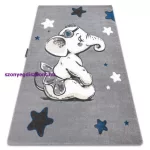 Kab. PETIT szőnyeg ELEPHANT ELEFÁNT CSILLAG szürke 160x220 cm