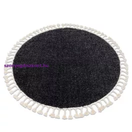   Kab. Szőnyeg BERBER 9000 kör szürke Rojt shaggy kör 120 cm