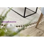 Kab. Szőnyeg BERBER 9000 kör krém Rojt shaggy kör 160 cm