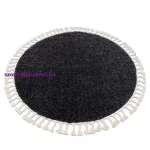 Kab. Szőnyeg BERBER 9000 kör szürke Rojt shaggy kör 160 cm