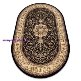 Kab. Royal szőnyeg ovális adr 521 fekete  100x180 cm