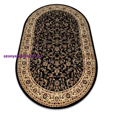Royal szőnyeg ovális adr 1745 fekete  200x290 cm