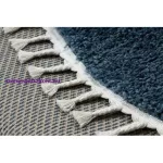 Kab. Szőnyeg BERBER 9000 kör kék Rojt shaggy kör 120 cm