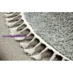 Kab. Szőnyeg BERBER 9000 kör zöld Rojt shaggy kör 160 cm