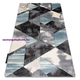   Kab. ALTER szőnyeg Wet Geometriai, háromszögek, trapéz kék 120x170 cm