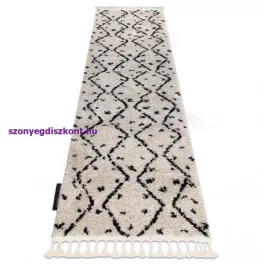   Kab. Szőnyeg, futószőnyeg TETUAN B751 cikcakk krém -60x200 cm