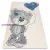 Kab. PETIT szőnyeg Teddy Teddi maci krém 240x330 cm