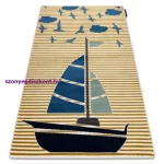 Kab. PETIT szőnyeg SAIL hajó, vitorlás arany 80x150 cm
