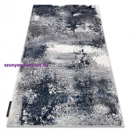   Kab. Modern DE LUXE 528 Absztrakció - krém / sötétkék 120x170 cm szőnyeg