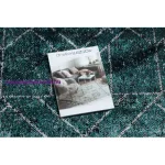 Kab. Modern DE LUXE 626 geometriai, gyémánt - szürke / zöld 160x220 cm szőnyeg