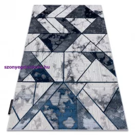   Kab. Modern DE LUXE 632 Geometriai - krém / sötétkék 180x270 cm szőnyeg
