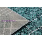 Kab. Modern DE LUXE 626 geometriai, gyémánt - szürke / zöld 240x340 cm