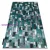 Kab. Modern DE LUXE 6768 Geometriai - zöld / antracit 180x270 cm szőnyeg