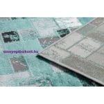 Kab. Modern DE LUXE 6768 Geometriai - zöld / antracit 180x270 cm szőnyeg
