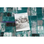 Kab. Modern DE LUXE 6768 Geometriai - zöld / antracit 200x290 cm szőnyeg