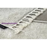 Kab. Szőnyeg BERBER 9000 square krém Rojt shaggy 120x120 cm