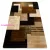 Kab. Royal szőnyeg 5367 Geometriai 3D - fekete / barna 100x200 cm