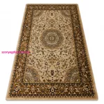 Kab. Royal szőnyeg E0177 Keret, rozetta - bézs / barna 200x290 cm